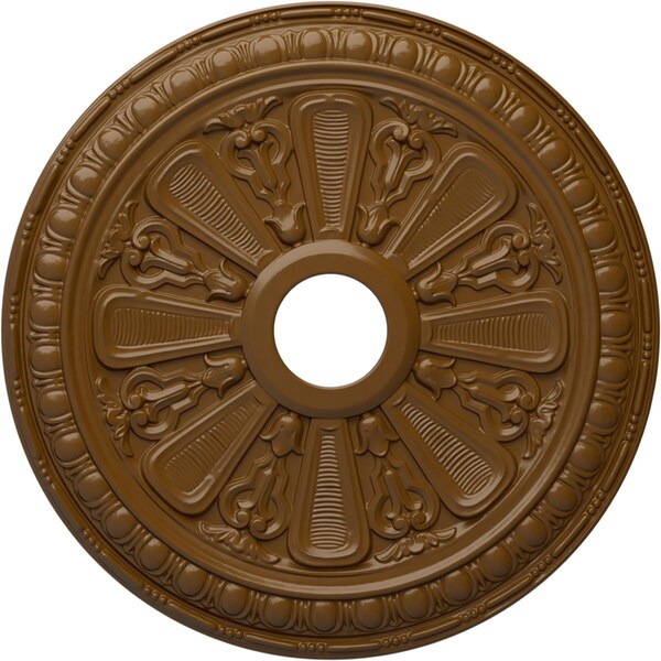 Ekena Millwork Bristol Ceiling Medallion (Fits Canopies up to 3 7/8"), 23 1/2"OD x 3 7/8"ID x 1"P, Smokey Topaz CM23BISTF - main